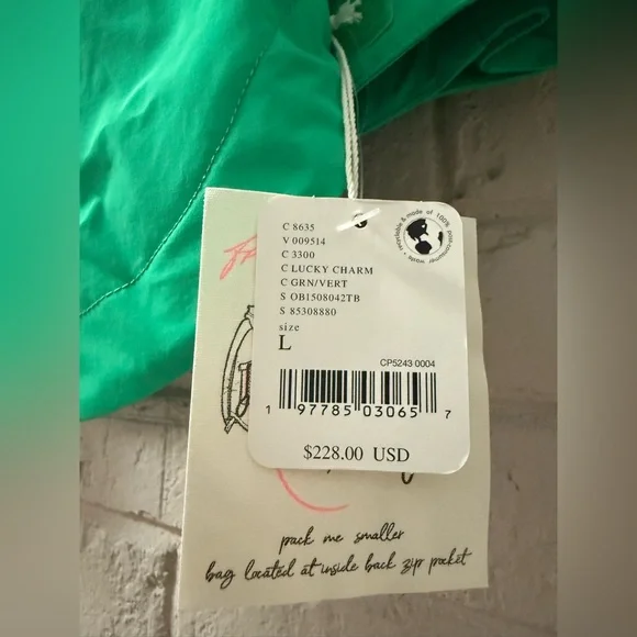 FP Movement by Free People Singin’ In The Rain packable Jacket. NWT! L. - Picture 5 of 17